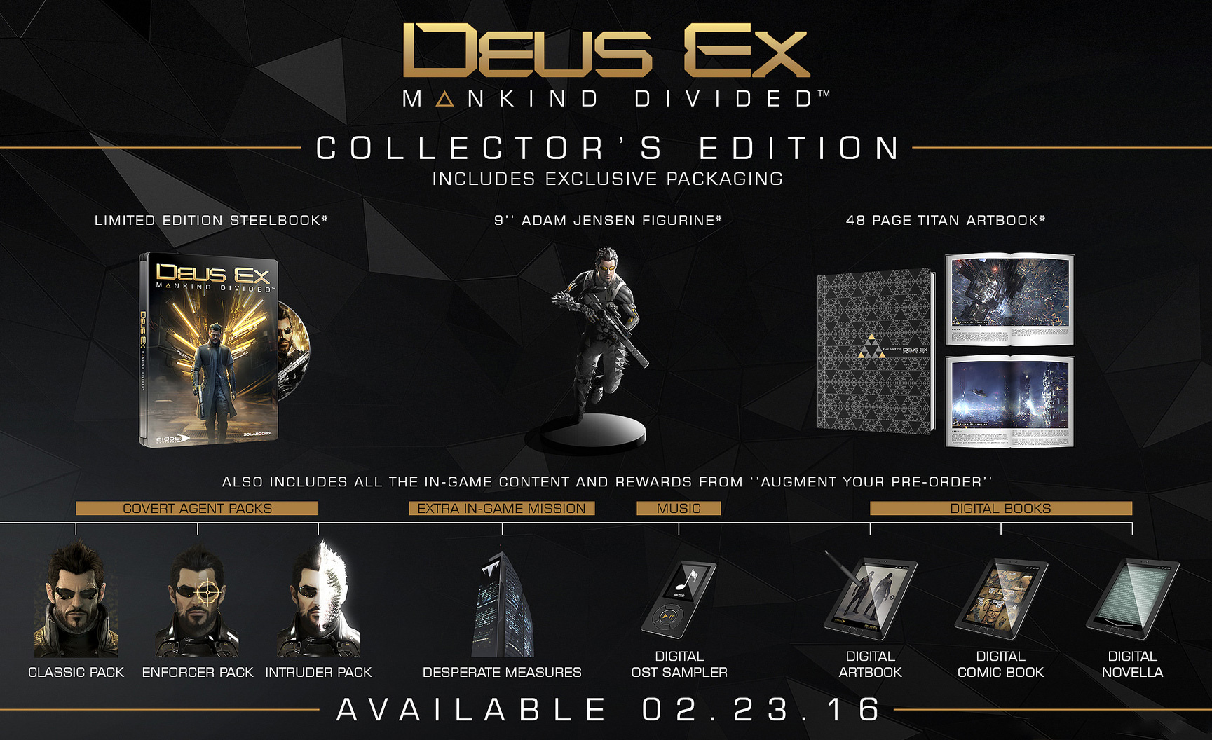 L'édition collector de Deus Ex : Mankind Divided